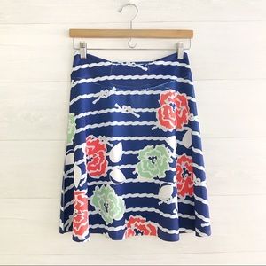 {Before + Again} "Silky" Floral flared skirt, XS